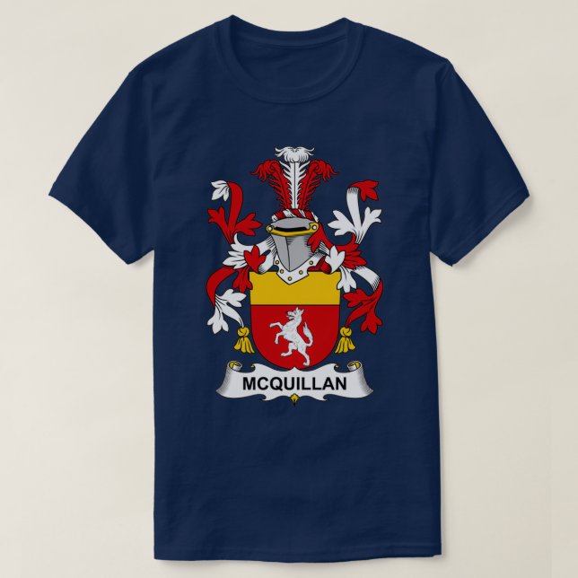 McQuillan Jackar om Arm Family Crest T Shirt (Design framsida)