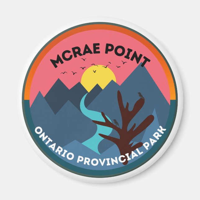 Mcrae Point Ontario Provincial Park Magnet (Framsidan)