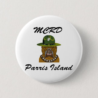 MCRD Parris Island Djävulen Hund Knapp