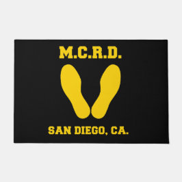 MCRD SAN DIEGO FOOTPRINCIPER PÅ SVART