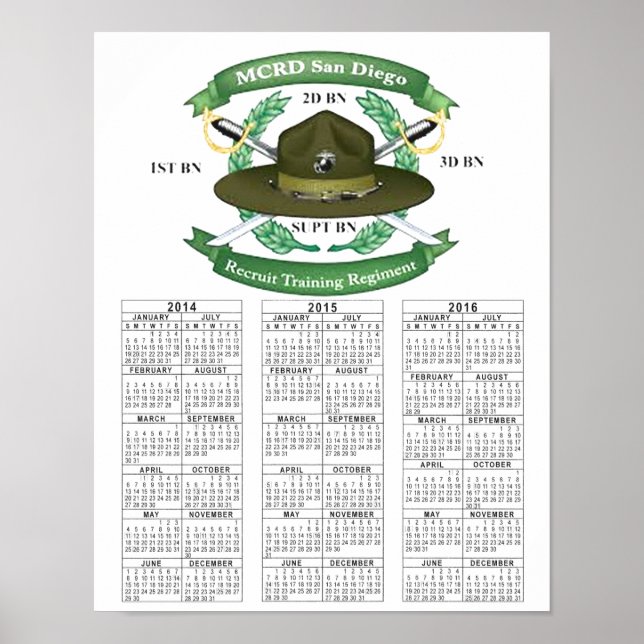 MCRD SAN DIEGO POSTER (Framsidan)