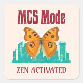 MCS-läge för många Kemisk känslighetsgrad Fyrkantigt Klistermärke