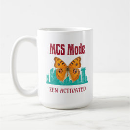 MCS-läge Zen Aktiverad Fjärilsmedvetenhet Beskrivn Kaffemugg