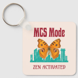 MCS-läge Zen Aktiverad Fjärilsmedvetenhet Beskrivn Nyckelring