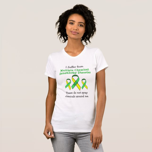 MCS Många Chemical Sensitive Shirt T Shirt (Hel framsida)