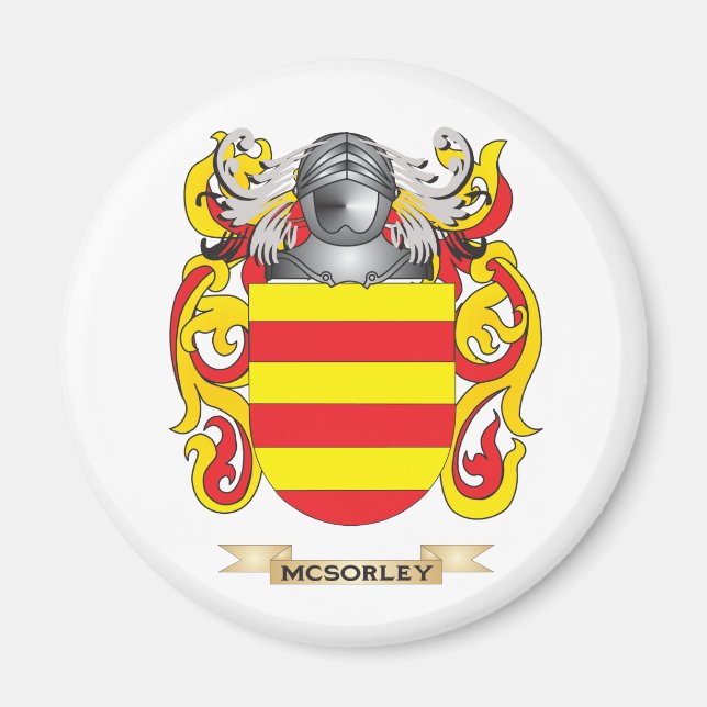 McSorley Jackar av Arm (Family Crest) Magnet (Framsidan)
