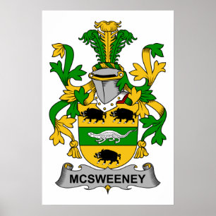 McSweeney familjvapensköld Poster