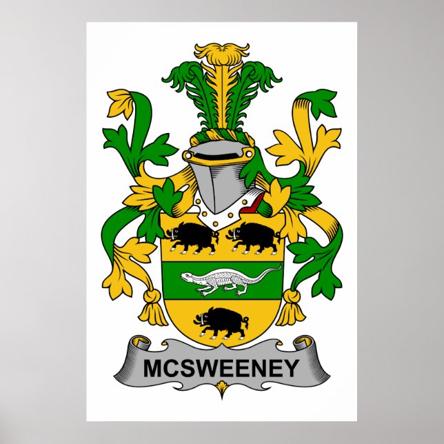 McSweeney Family Crest Poster (Framsidan)