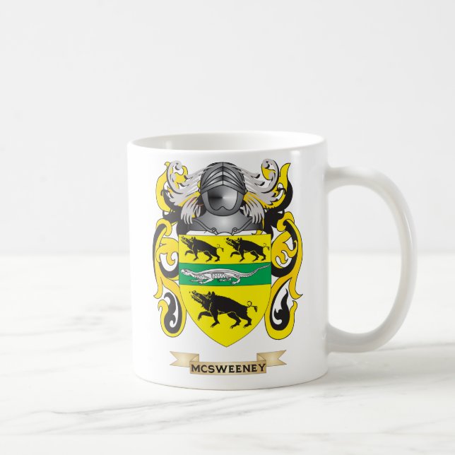 McSweeney vapensköld (familjvapenskölden) Kaffemugg (Höger)
