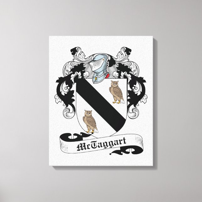 McTaggart Family Crest Canvastryck (Framsida)