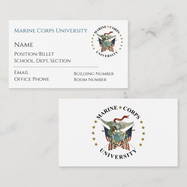 MCU-Affärskort Visitkort (Fram/baksida)