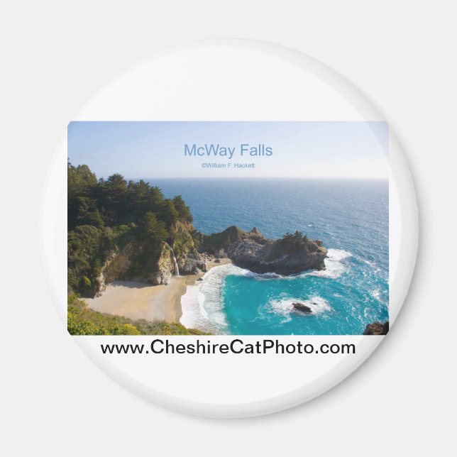 McWay Falls Big Sur California Products Magnet (Framsidan)