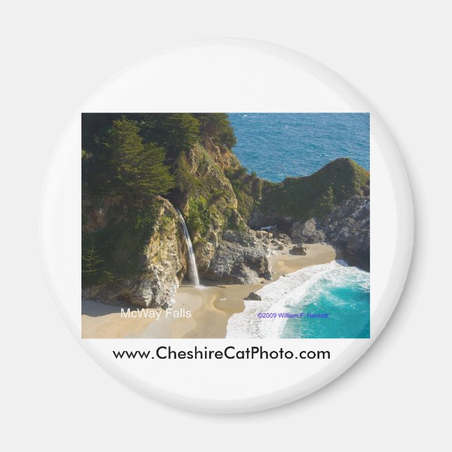 McWay Falls Big Sur California Products Magnet (Framsidan)
