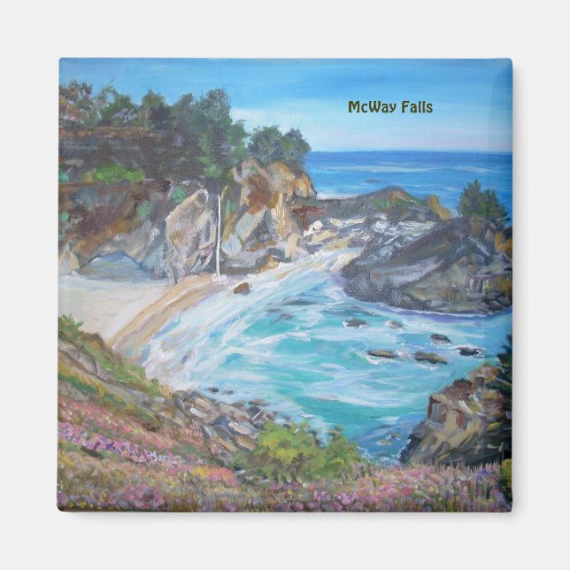 McWay Falls, Big Sur - Magnet (Framsidan)