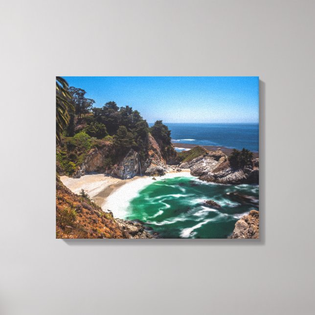 Mcway Falls i Julia Pfeiffer Burns delstatliga par Canvastryck (Framsida)