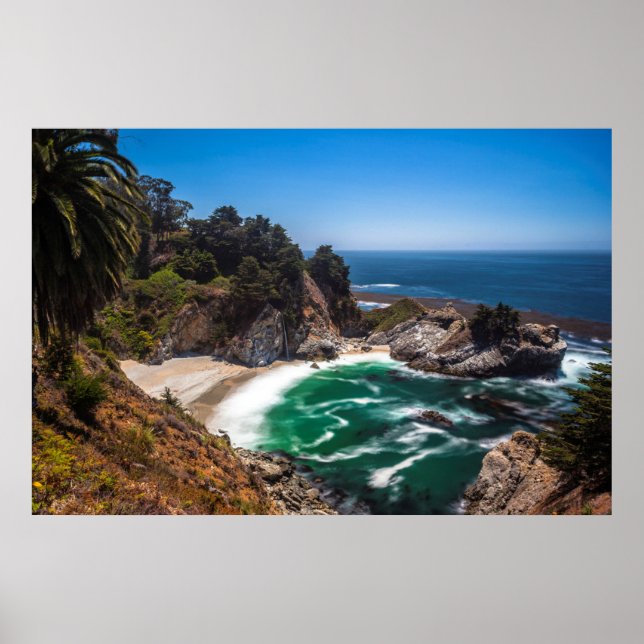 Mcway Falls i Julia Pfeiffer Burns nationalpark Poster (Framsidan)