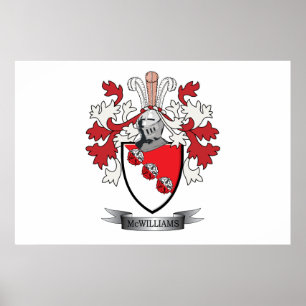 McWilliams Family Crest Jackar om Arm Poster