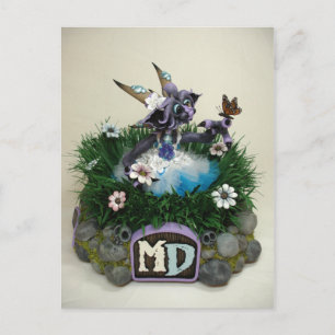 MD Alina Butterfly Dragon-vykort Vykort