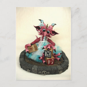 MD Baby Blocks Dragon Postcard Vykort