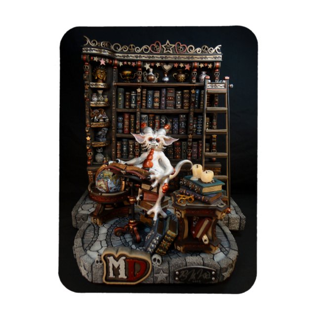 MD Bibliotek Dragon 3 tum x 4 tum Photo Magnet (Vertikal)