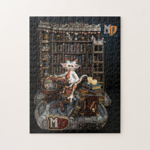 Md-bibliotekdrake 10" x 14" fotopussel