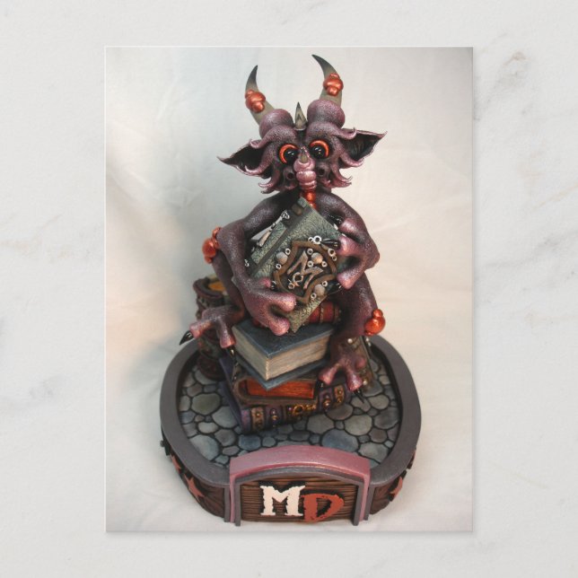 MD Black Cherry Dragon Postcard Vykort (Framsida)