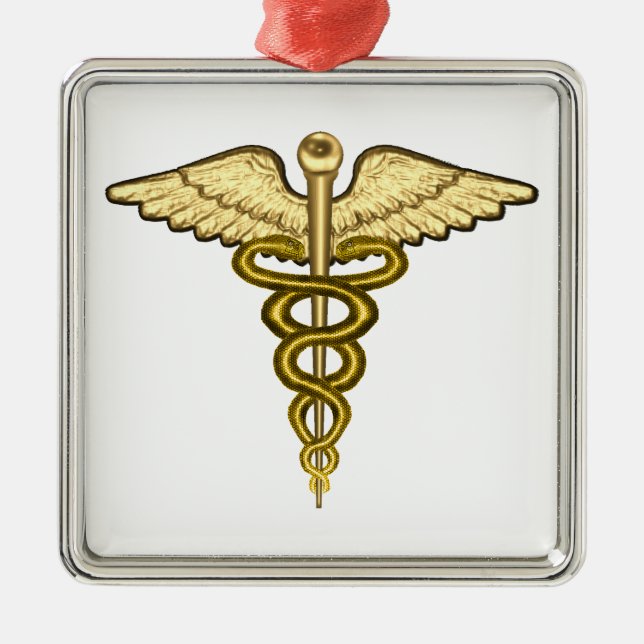 Md-Caduceus Julgransprydnad Metall (Framsidan)