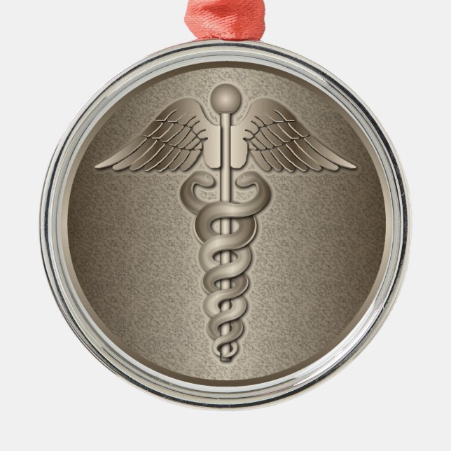 Md-Caduceus Julgransprydnad Metall (Framsidan)