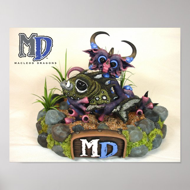 MD Cuddlefish 11-tums x14-tums miniPoster Poster (Framsidan)