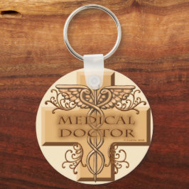 MD Doktor Caduceus Keychain Nyckelring