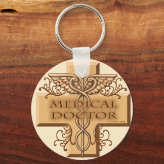 MD Doktor Caduceus Keychain Nyckelring