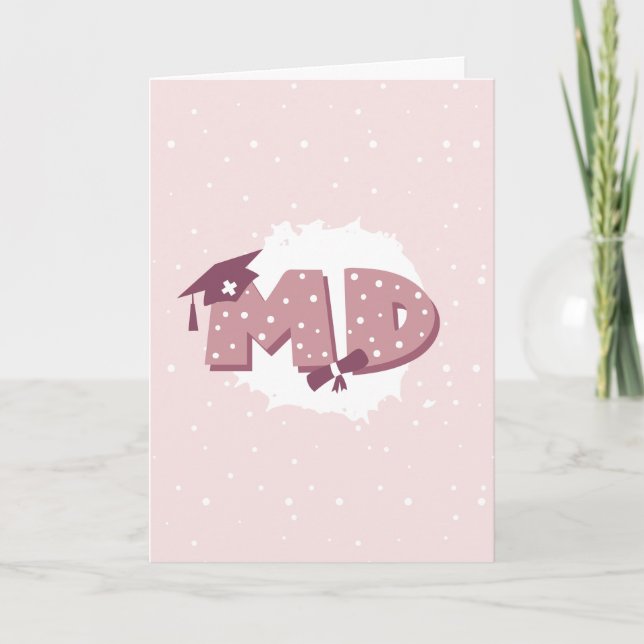 MD Doktor Medical Student Studenten Kort (Framsida)