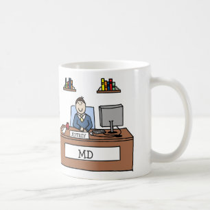 MD för personligtecknadmugg Kaffemugg