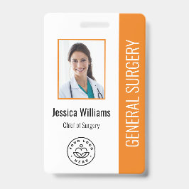 MD Läkare Sjukhus Medicinsk Anställd Foto-ID