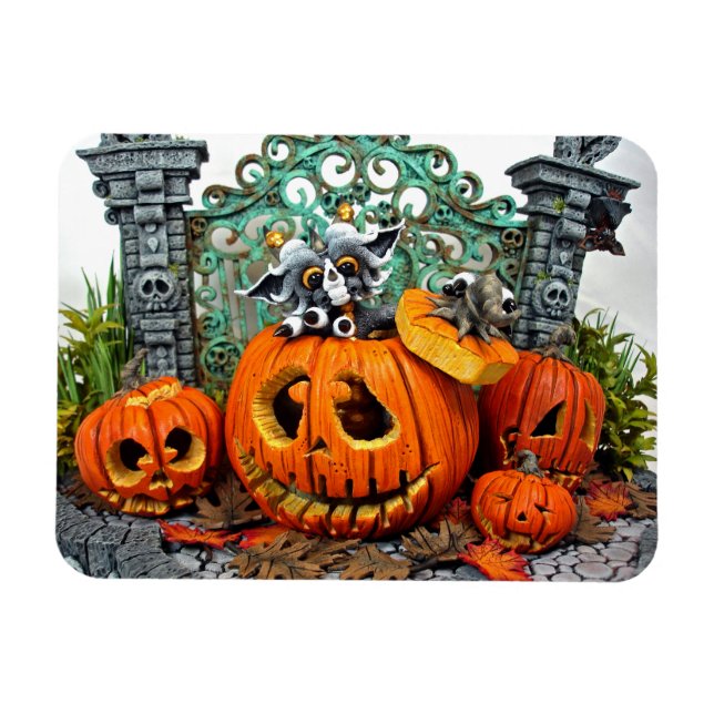 MD Pumpkin Dragon 3 tum x 4 tum Photo Magnet (Horisontell)