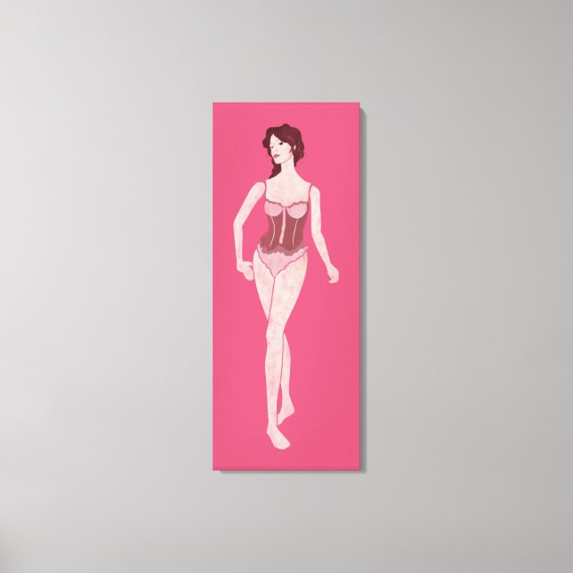 m'dam mannequin canvastryck (Framsida)