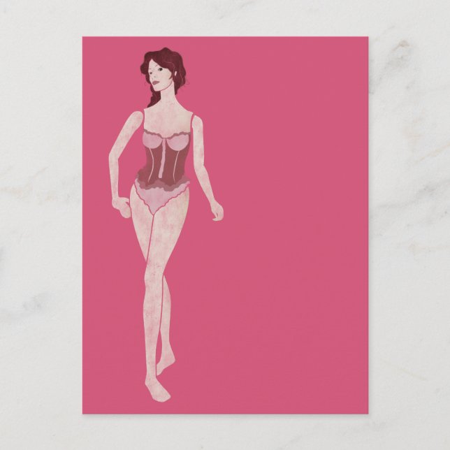 m'dam mannequin vykort (Framsida)