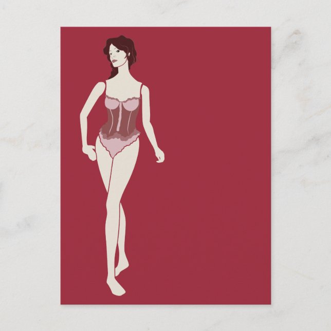 m'dam mannequin vykort (Framsida)