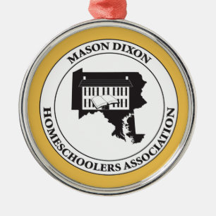 MDHSA - MasonDixon Homeschoolers Assc logotyp Julgransprydnad Metall