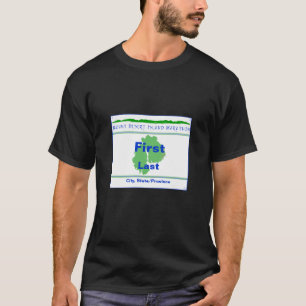 MDI-maraton - den beställnings- haklappen numrera T-shirt