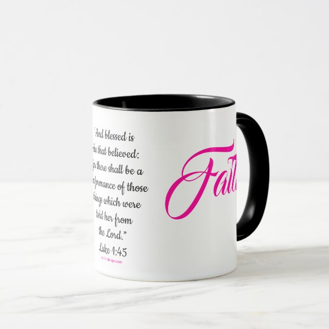 MDILLONDESIGNS.COM-kvinna av #FAITHmuggar Mugg (Framsida höger)