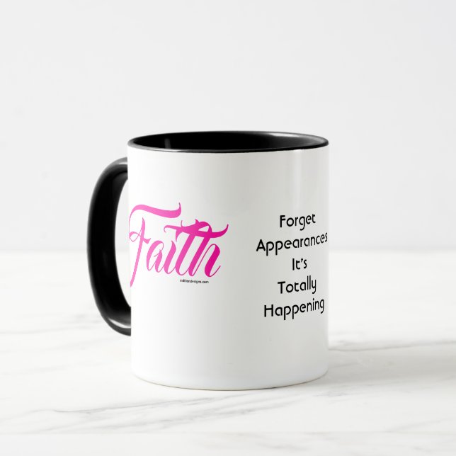 MDILLONDESIGNS.COM presenter #FAITH Mugg (Framsida vänster)