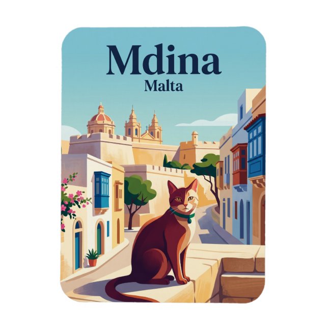 Mdina Malta Magnet (Vertikal)