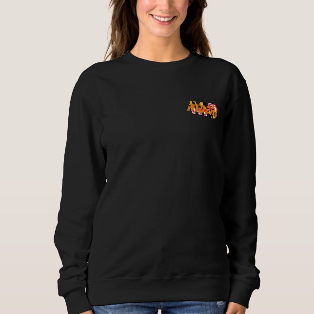 MDRiders front Logotyp back Sweat-Shirt T Shirt (Framsida)