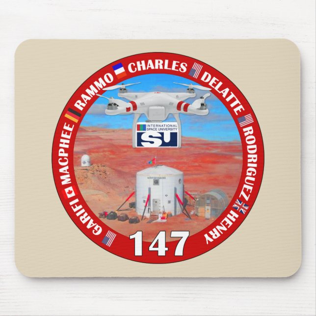MDRS-besättning 147 Mousepad Musmatta (Framsidan)