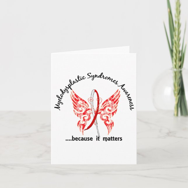 MDS Myelodysplastic Syndrome Awareness Note Card Anteckningskort (Framsida)