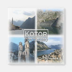 ME0022 Europa, Montenegro, Kotor, kylskåp Magnet