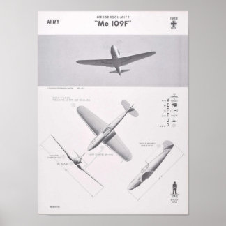 ME 109F-erkännande poster, 1942 Poster
