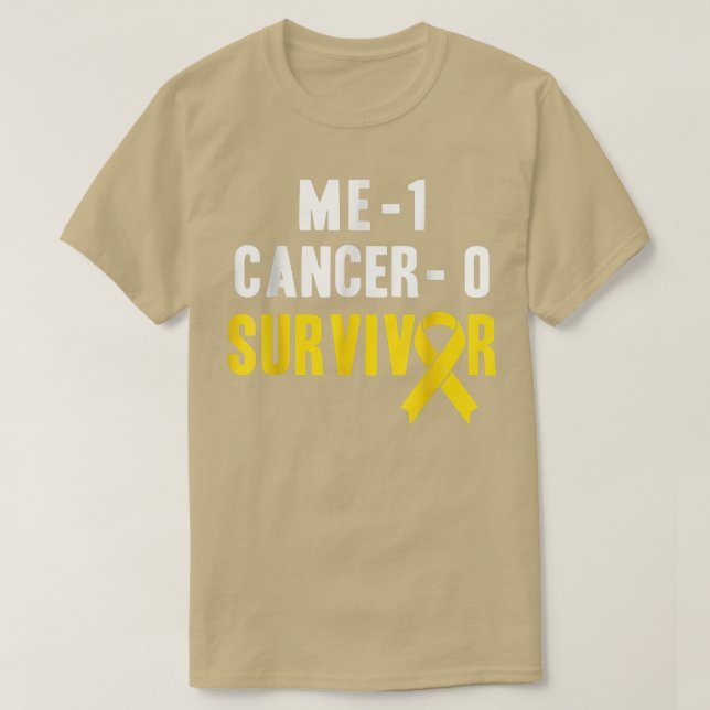 Me 1 Cancer 0 - Barncancer Survivor3136 T Shirt (Design framsida)