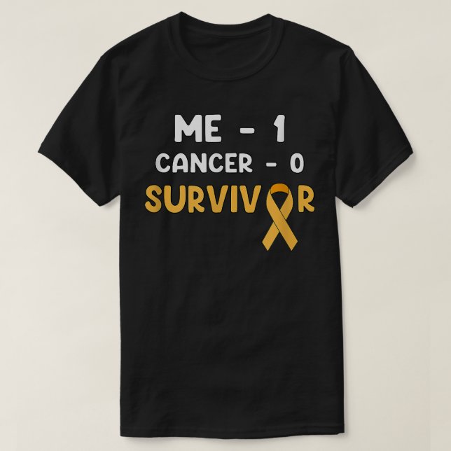 Me 1 Cancer 0 - Barncancer Survivor 3137 T Shirt (Design framsida)